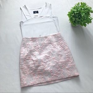 Iridescent Pink Mini Skirt
